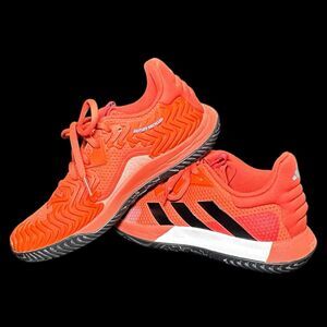 adidas Orange Sneakers with Cushioned Sole and Textured Upper